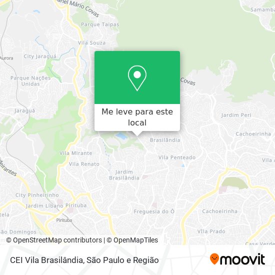 CEI Vila Brasilândia mapa
