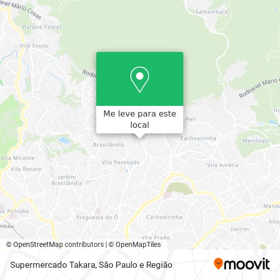 Supermercado Takara mapa