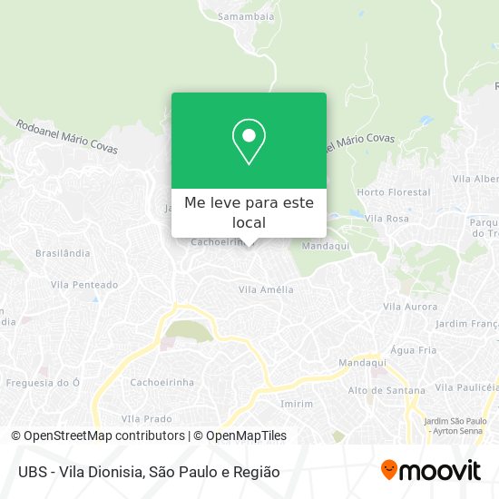UBS - Vila Dionisia mapa