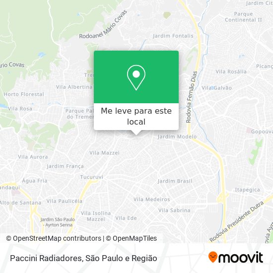 Paccini Radiadores mapa