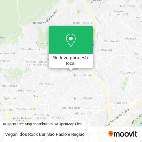 Veganildos Rock Bar mapa
