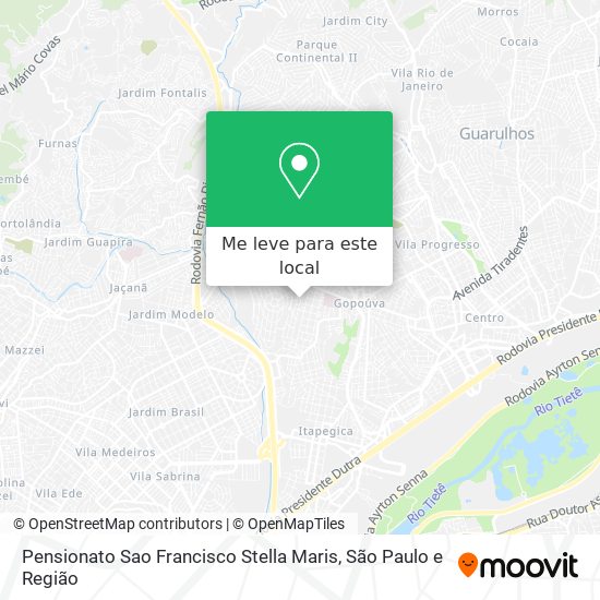 Pensionato Sao Francisco Stella Maris mapa