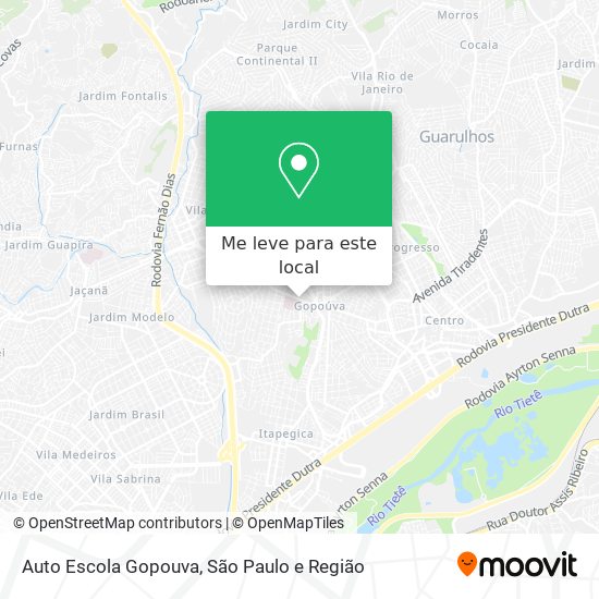 Auto Escola Gopouva mapa