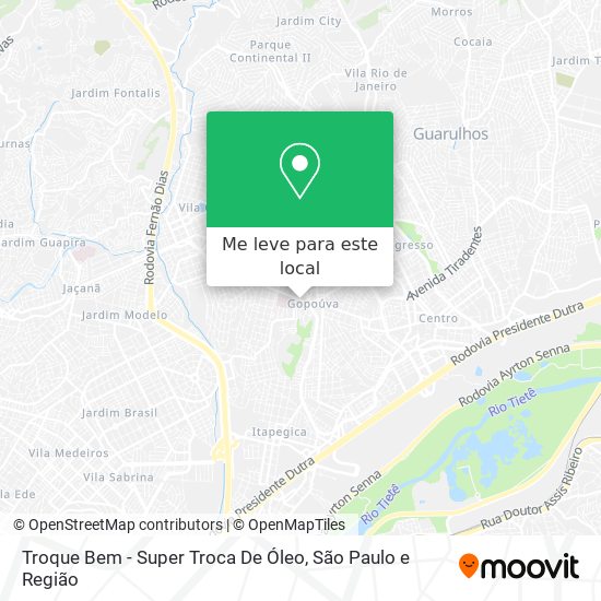 Troque Bem - Super Troca De Óleo mapa