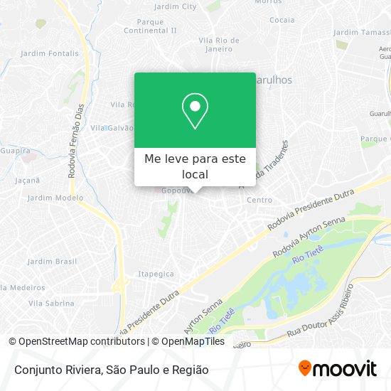 Conjunto Riviera mapa