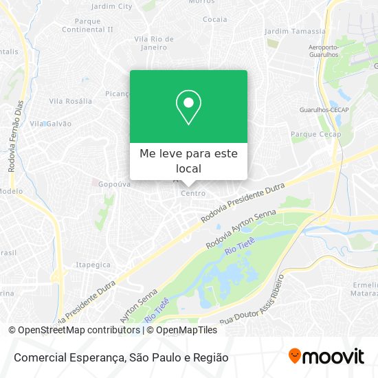 Comercial Esperança mapa
