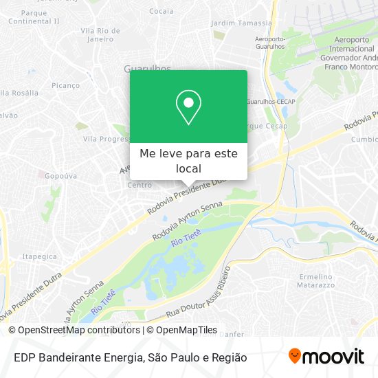 EDP Bandeirante Energia mapa
