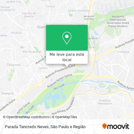 Parada Tancredo Neves mapa