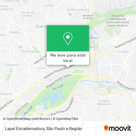 Lapel Encadernadora mapa