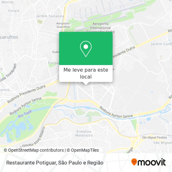 Restaurante Potiguar mapa