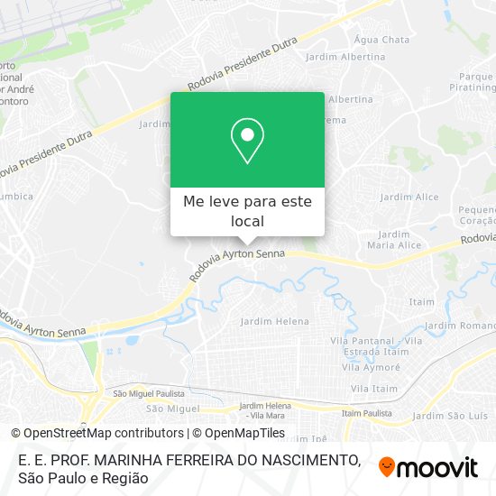 E. E. PROF. MARINHA FERREIRA DO NASCIMENTO mapa