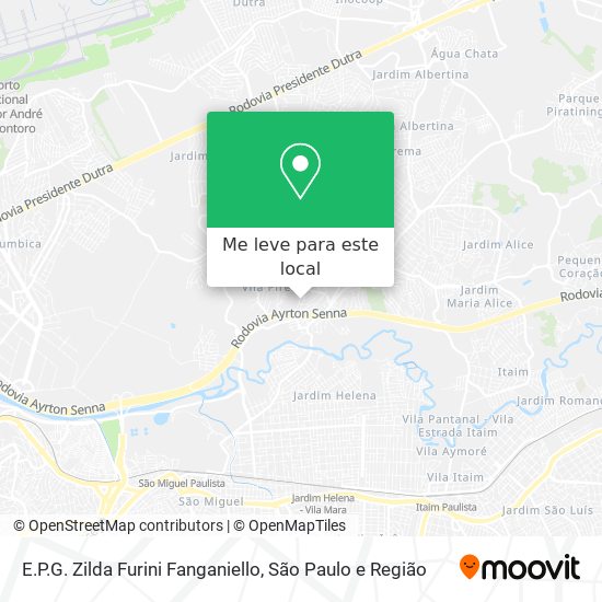 E.P.G. Zilda Furini Fanganiello mapa