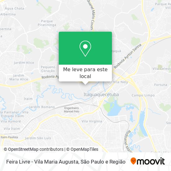 Feira Livre - Vila Maria Augusta mapa