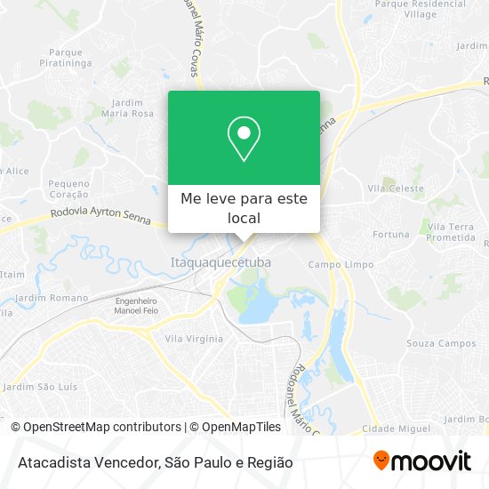 Atacadista Vencedor mapa