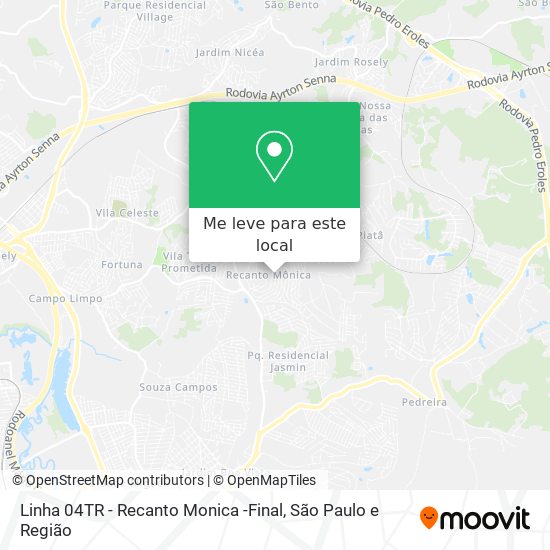 Linha 04TR - Recanto Monica -Final mapa