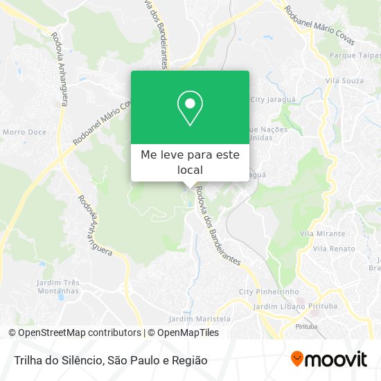 Trilha do Silêncio mapa