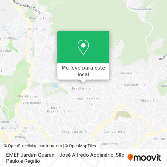 EMEF Jardim Guarani - José Alfredo Apolinário mapa