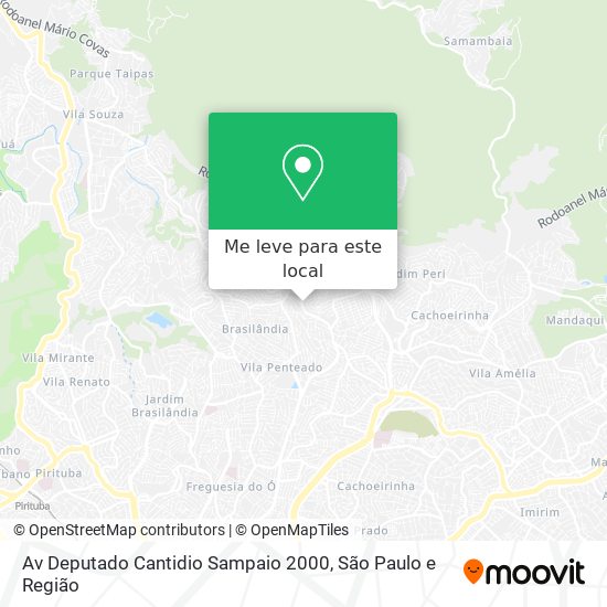 Av Deputado Cantidio Sampaio 2000 mapa