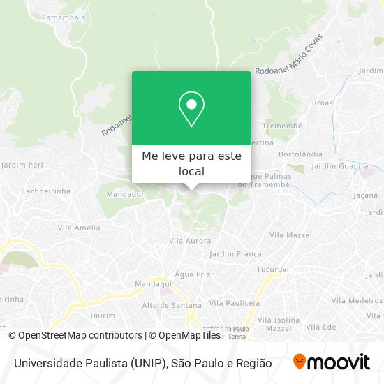 Universidade Paulista (UNIP) mapa