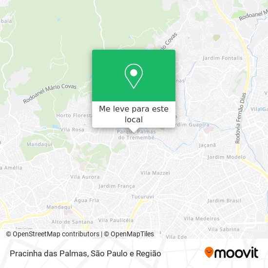 Pracinha das Palmas mapa