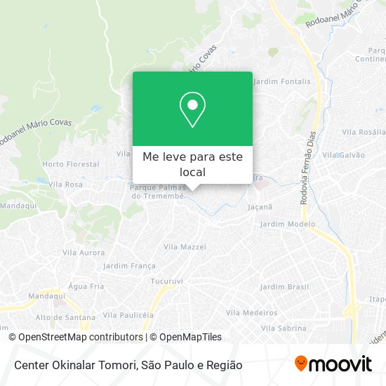 Center Okinalar Tomori mapa
