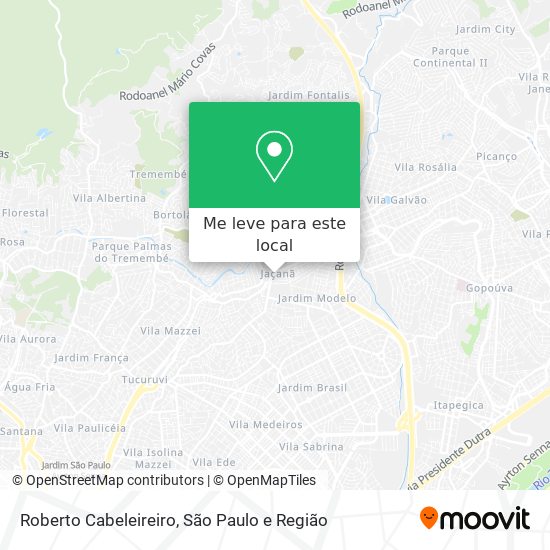 Roberto Cabeleireiro mapa