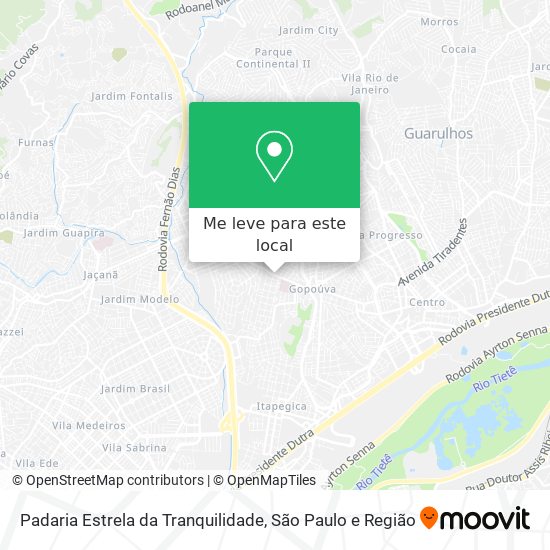 Padaria Estrela da Tranquilidade mapa