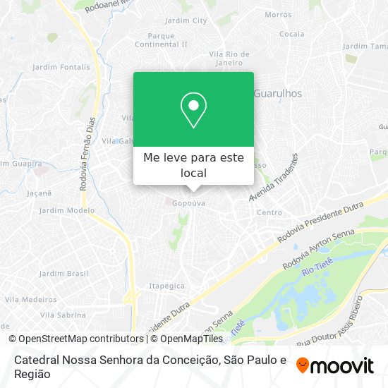 Catedral Nossa Senhora da Conceição mapa