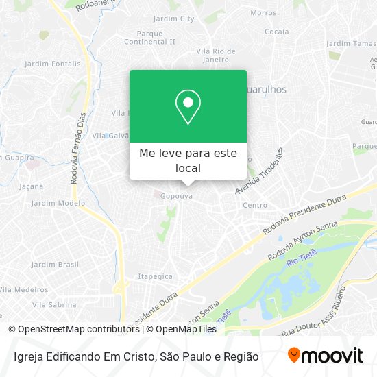 Igreja Edificando Em Cristo mapa