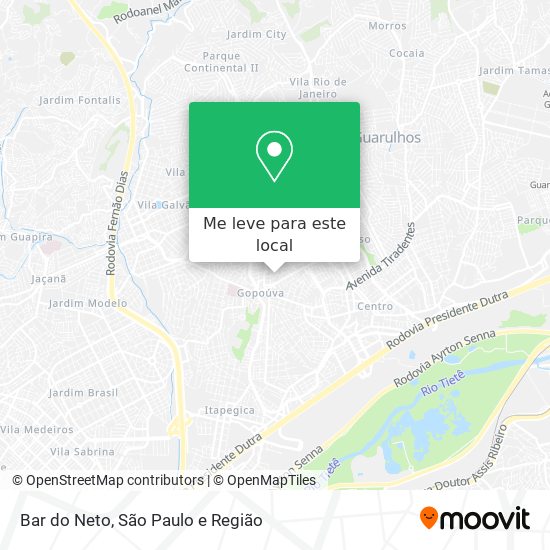 Bar do Neto mapa