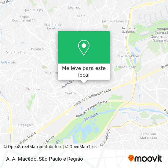 A. A. Macêdo mapa