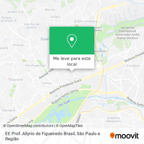 EE Prof. Allyrio de Figueiredo Brasil mapa