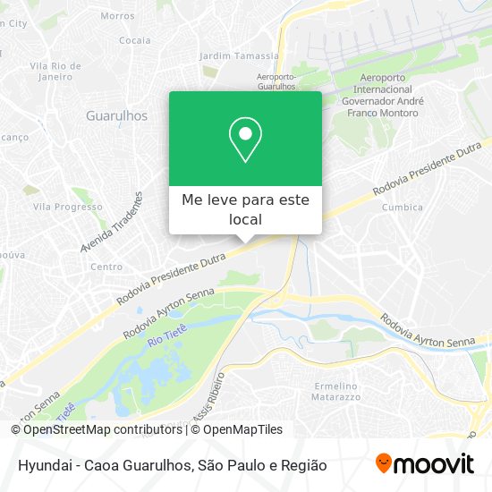 Hyundai - Caoa Guarulhos mapa