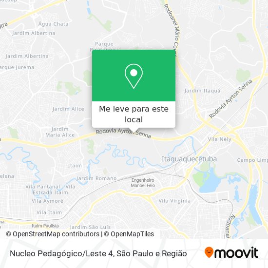 Nucleo Pedagógico/Leste 4 mapa