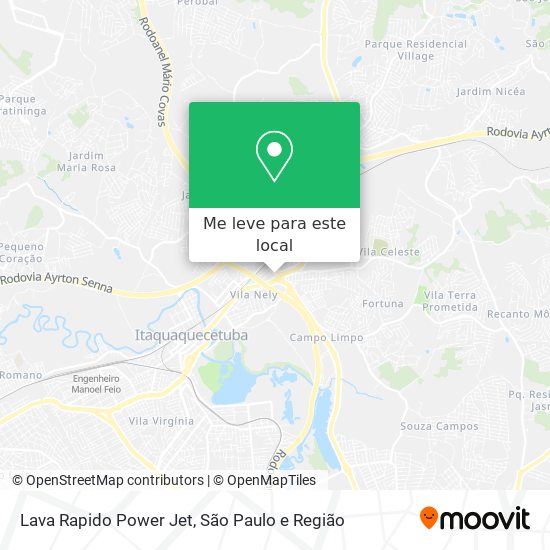 Lava Rapido Power Jet mapa