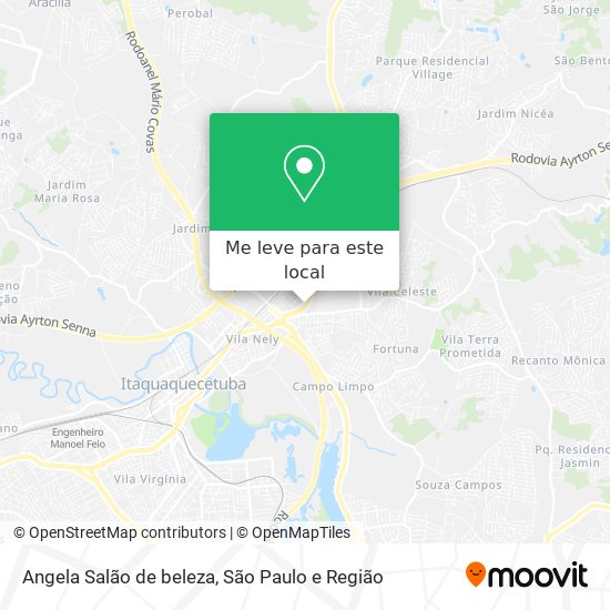 Angela Salão de beleza mapa