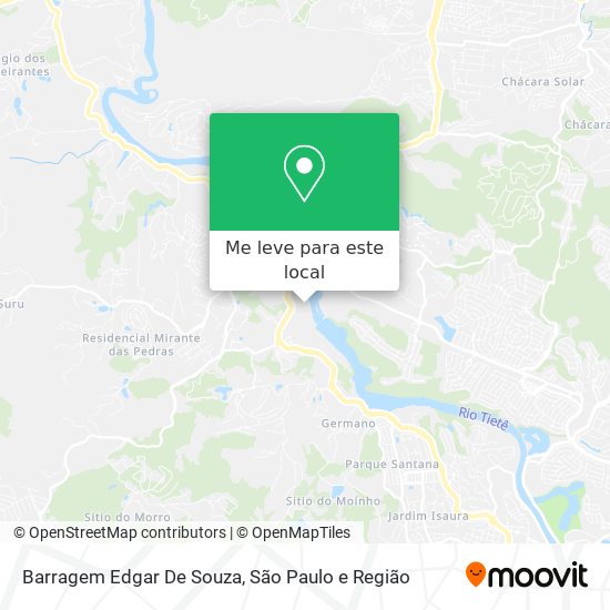 Barragem Edgar De Souza mapa