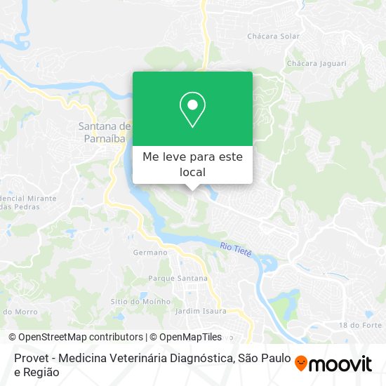 Provet - Medicina Veterinária Diagnóstica mapa