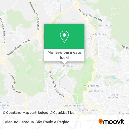 Viaduto Jaraguá mapa