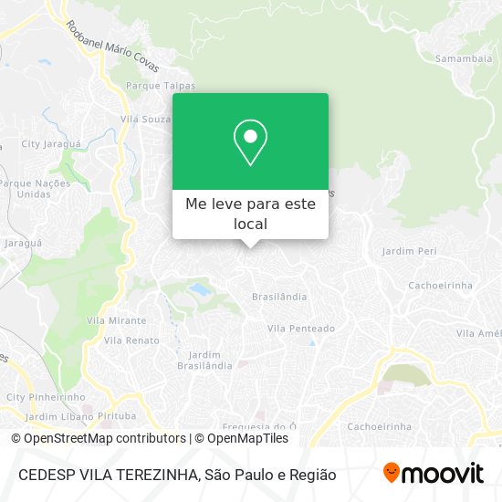 CEDESP VILA TEREZINHA mapa