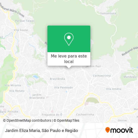 Jardim Eliza Maria mapa