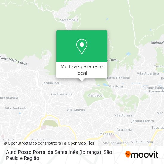 Auto Posto Portal da Santa Inês (Ipiranga) mapa