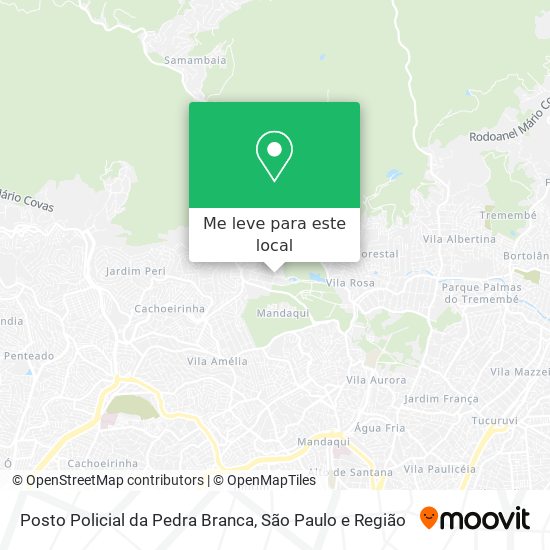 Posto Policial da Pedra Branca mapa