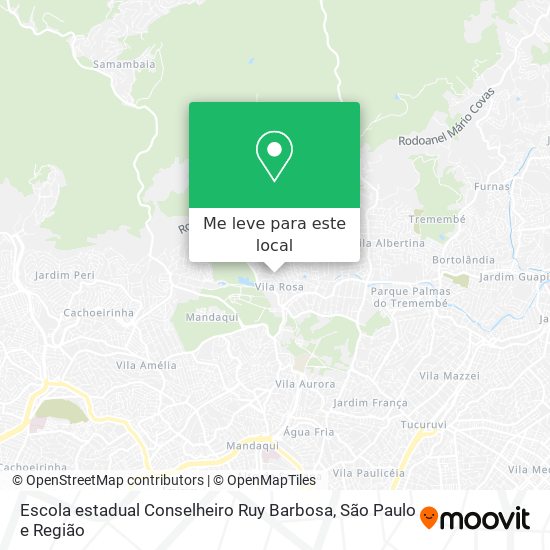 Escola estadual Conselheiro Ruy Barbosa mapa
