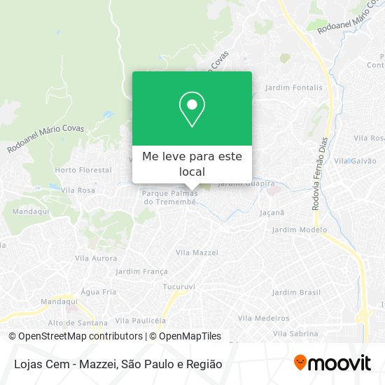 Lojas Cem - Mazzei mapa
