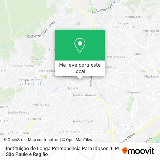 Instituição de Longa Permanência Para Idosos. ILPI mapa