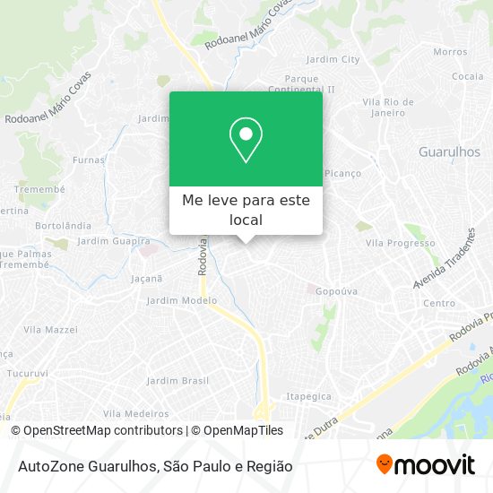 AutoZone Guarulhos mapa