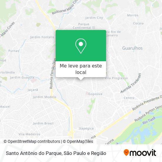 Santo Antônio do Parque mapa