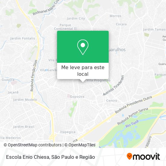 Escola Enio Chiesa mapa