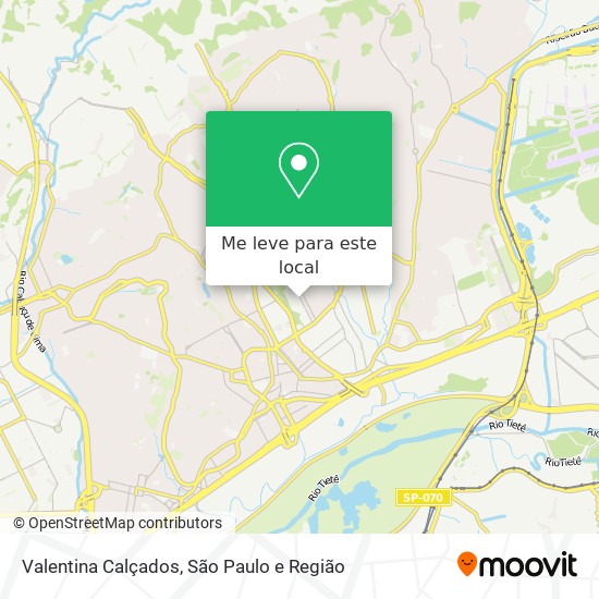 Valentina Calçados mapa